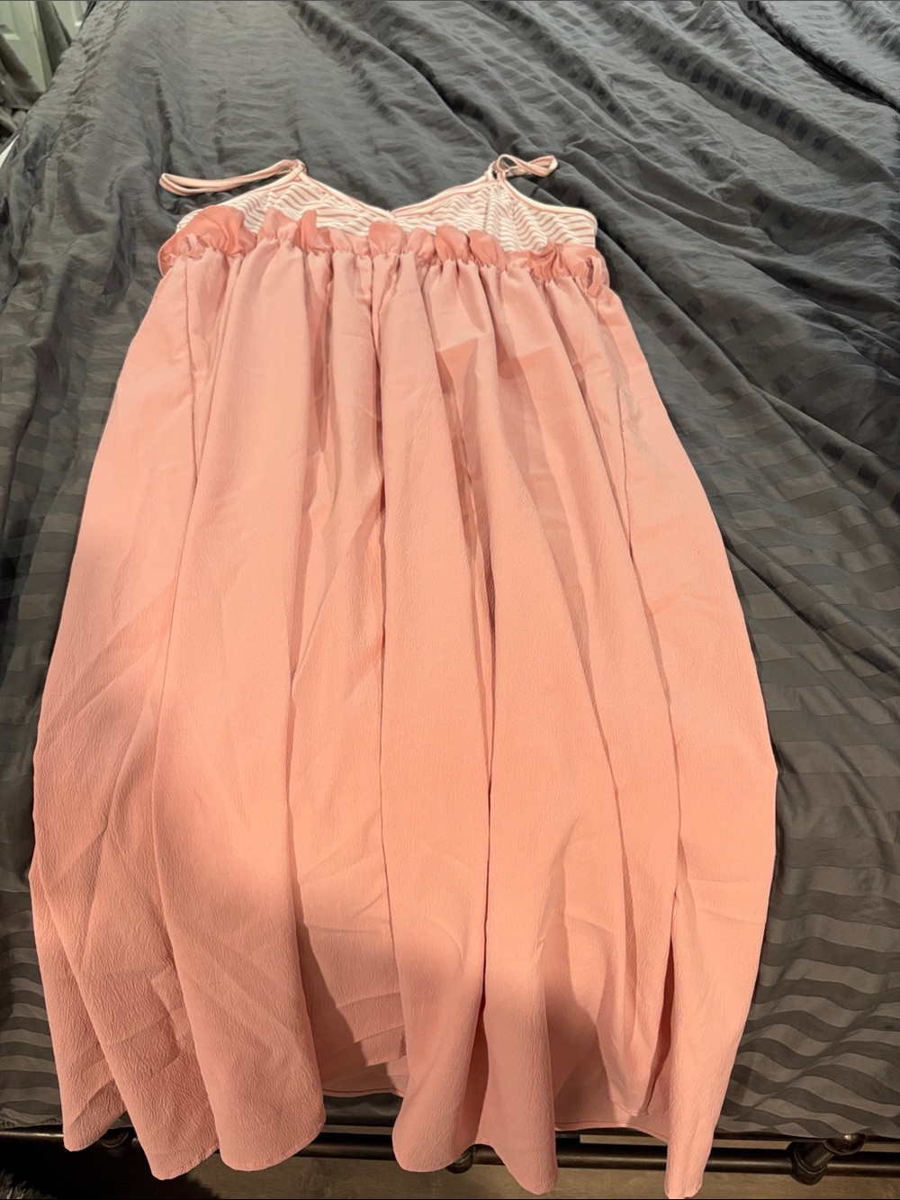 Blush Pink Pleated Sundress